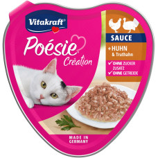Vitakraft Poesie Creation Chicken & Turkey влажный корм с курицей и индейкой для котов, 85 гр
