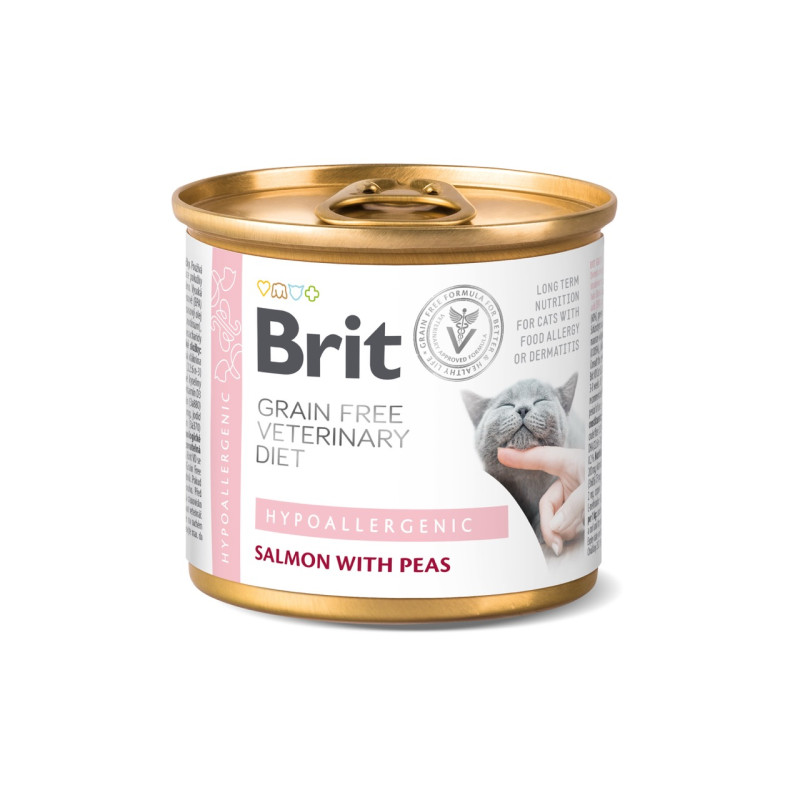 Brit VD Cat Hypoallergenic вологий корм для котів з харчовими алергіями, 200 гр