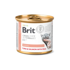 Brit VD Cat Renal вологий корм для котів із захворюваннями нирок. 200 гр