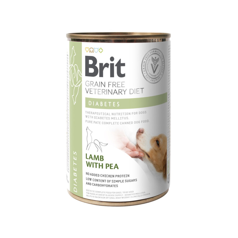 Brit VD Dog Diabetes влажный корм для собак с диабетом 400 гр