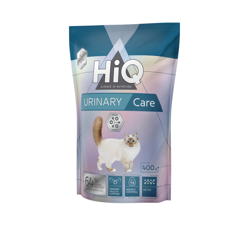 HiQ Urinary care сухой корм для котов с мочекаменной болезнью 400 гр