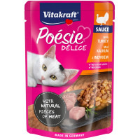 Vitakraft Poesie Delice Turkey влажный корм с индейкой для котов, 85 гр