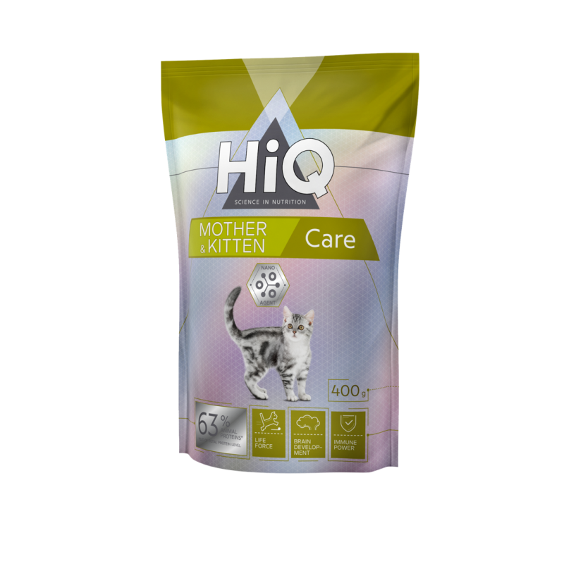Hiq Kitten And Mother Care сухой корм для котят и кормящих кошек 400 гр