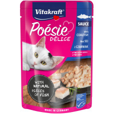 Vitakraft Poesie Delice Coalfish влажный корм с рыбой для котов, 85 гр