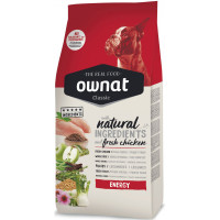 Ownat Classic Dog Adult Energy сухий корм повнораціонний зі свіжим м'ясом курки для дорослих собак з високою фізичною активністю 4 кг