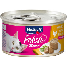 Vitakraft Poesie Mousse Chicken влажный корм для котов с курицей, 85 гр