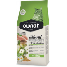 Ownat Classic Cat Adult Hairball сухий корм з куркою для котів для виведення шерсті 1.5 кг