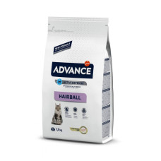 Advance Cat Hairball Turkey & Rice сухий корм для виведення шерсті у котів з індичкою 1.5 кг
