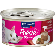 Vitakraft Poesie Mousse Beef влажный корм для котов с говядиной, 85 гр