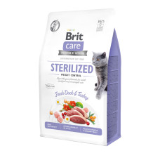 Brit Care Cat GF Sterilized & Weight Control сухий корм для стерилізованих котів з зайвою вагою, 2 кг