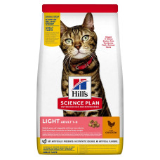 Hill's SP Feline Adult Light Chicken сухий корм з куркою для котів схильних до ожиріння 1.5 кг