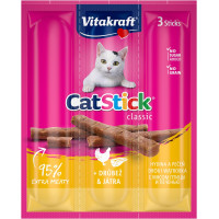 Vitakraft Sticks Poultry ласощі для котів з птахом та печінкою, 3 шт х 6 гр