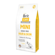Brit Care GF Mini Hair & Skin сухий корм для собак малих порід для шерсті, 7 кг