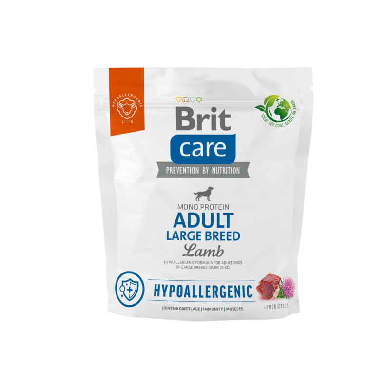 Brit Care Adult Large Breed Lamb сухой корм с ягненком для собак крупных пород, 1 кг
