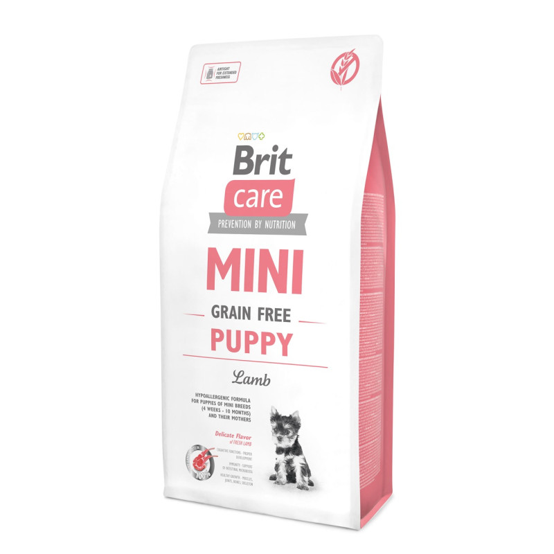 Brit Care Mini GF Puppy Lamb сухий корм з м'ясом ягняти для цуценят мініатюрних порід, 7 кг