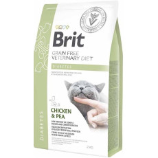 Brit VD Diabetes Cat сухой корм для котов с сахарным диабетом, 2 кг