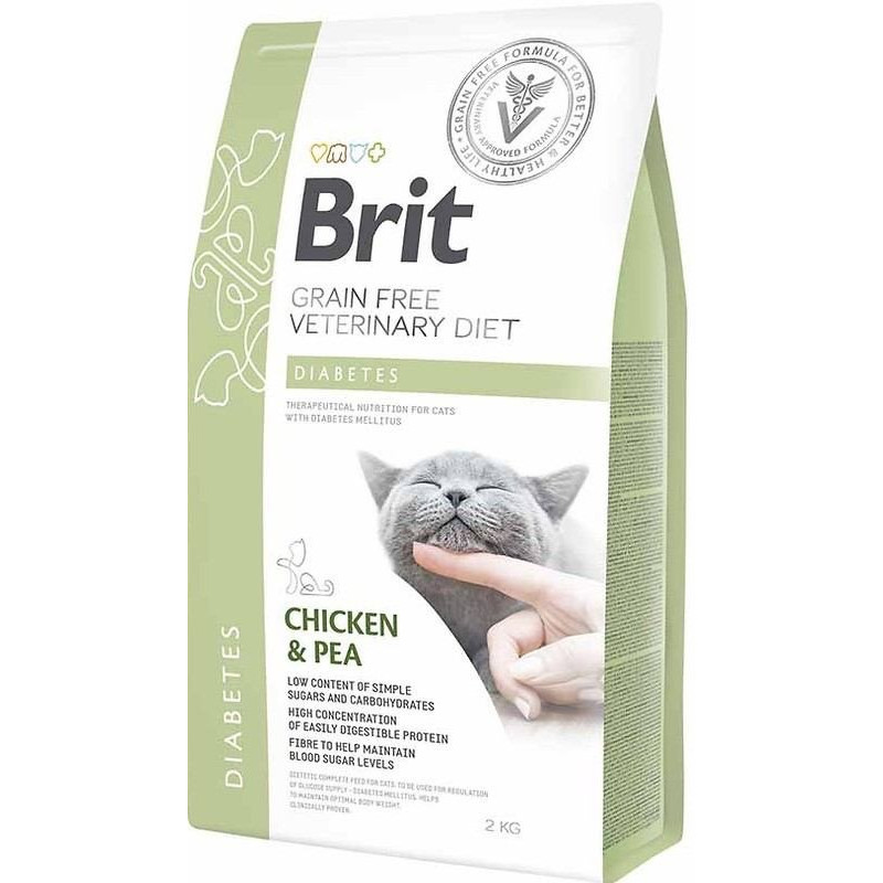 Brit VD Diabetes Cat сухий корм для котів із цукровим діабетом, 2 кг
