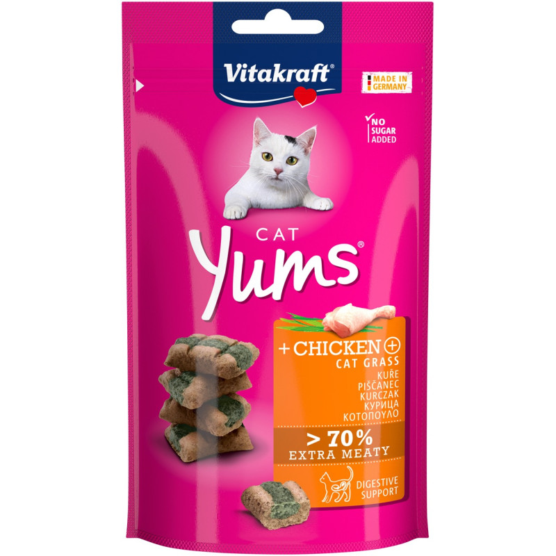 Vitakraft Yums Chicken ласощі для котів з куркою, 40 гр
