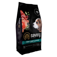 Savory Puppy Fresh Turkey & Chicken сухий корм з індичкою та куркою для щенят, 3 кг