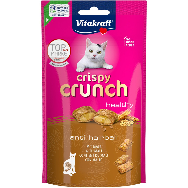 Vitakraft Crispy Crunch Malt лакомство для котов с мальт пастой, 60 гр