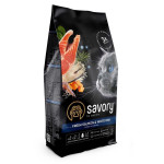 Savory Adult Cat Gourmand Fresh Salmon & White Fish сухой корм с лососем и белой рыбой для котов, 8 кг