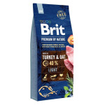 Brit Premium Light сухой корм с индейкой для собак с излишним весом, 15 кг