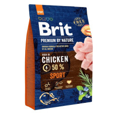 Brit Premium Sport сухий корм з куркою для собак, 3 кг