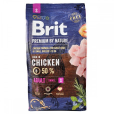 Brit Premium Adult S сухой корм с курицей для собак малых пород, 8 кг