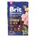 Brit Premium Adult S сухий корм з куркою для собак малих порід, 3 кг