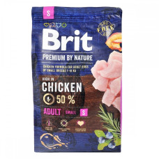 Brit Premium Adult S сухой корм с курицей для собак малых пород, 3 кг