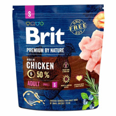 Brit Premium Adult S сухий корм з куркою для собак малих порід, 1 кг