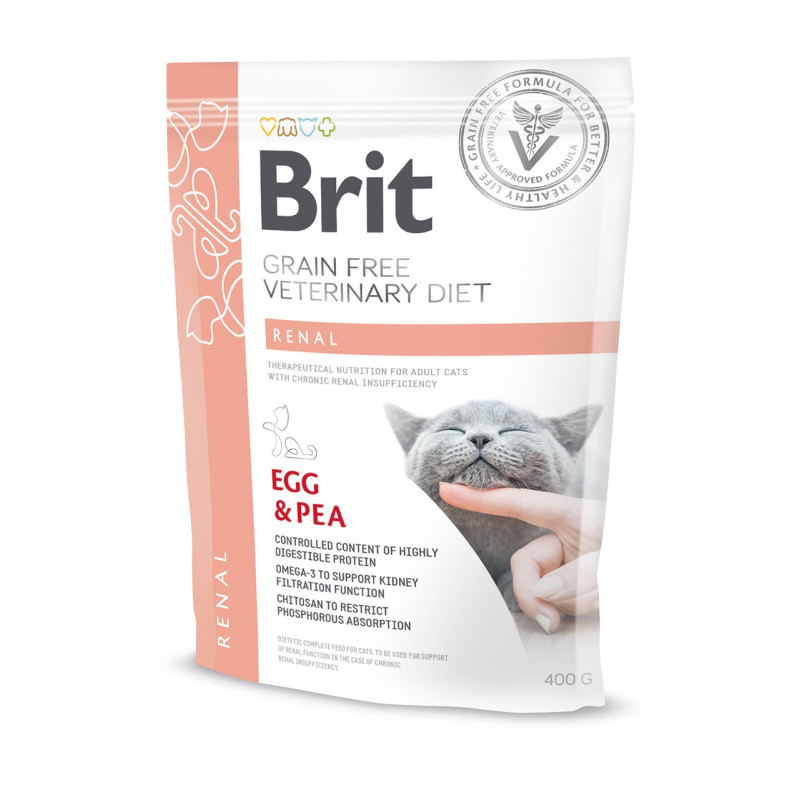 Brit VD Renal Cat сухой корм для кошек с заболеваниями почек, 400 гр