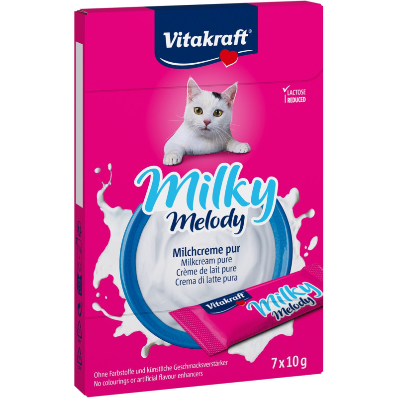 Vitakraft Liquid Snack Milk лакомство для котов со сливками, 7 шт х 10 гр