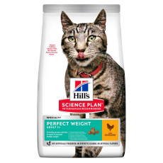 Hill's SP Feline Adult Perfect Weight сухой корм с курицей для кошек контроль веса 2.5 кг