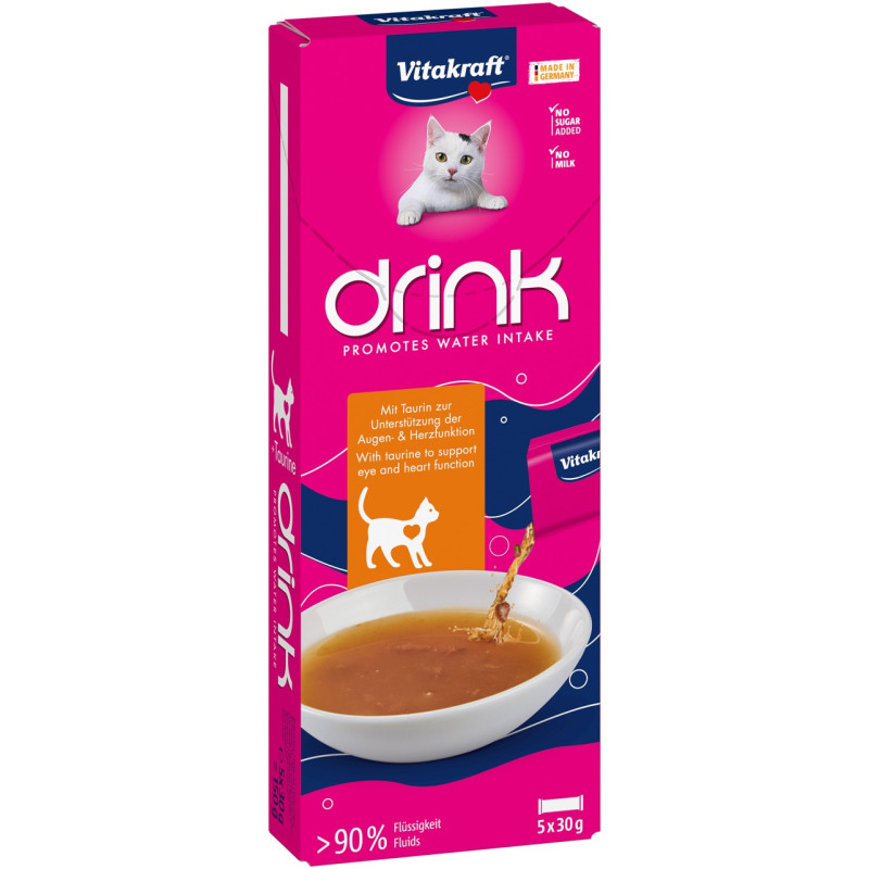 Vitakraft Drink Chicken ласощі для котів з куркою, 5 шт х 30 гр