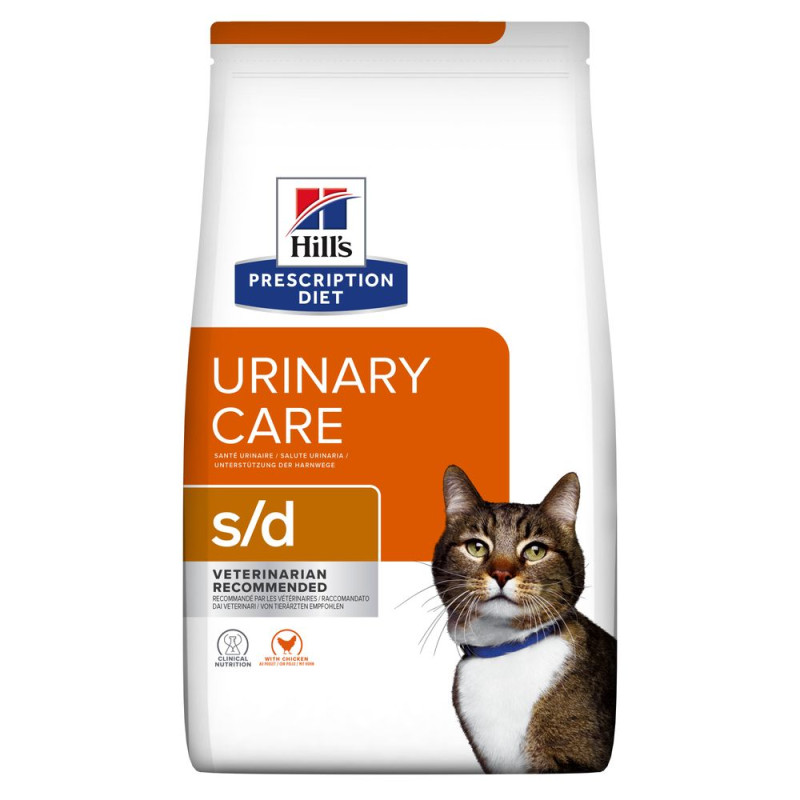 Hill's PD Feline S/D сухой корм для котов с мочекаменной болезнью 3 кг