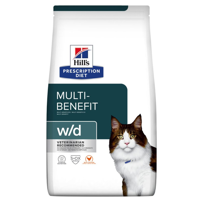 Hill's PD Feline W/D сухой корм для котов с диабетом 1.5 кг