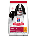 Hill's SP Canine Adult Medium Breed Chicken сухой корм с курицей для собак средних пород, 14 кг