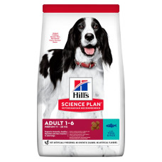 Hill's SP Canine Adult Medium Breed Tuna & Rice сухой корм с тунцом для собак средних пород 12 кг