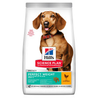 Hill's SP Canine Adult Perfect Weight Small & Mini сухой корм с курицей для собак мелких пород с лишним весом 1.5 кг