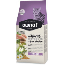 Ownat Classic Cat Adult Sterilized сухий корм з куркою для стерилізованих котів 15 кг