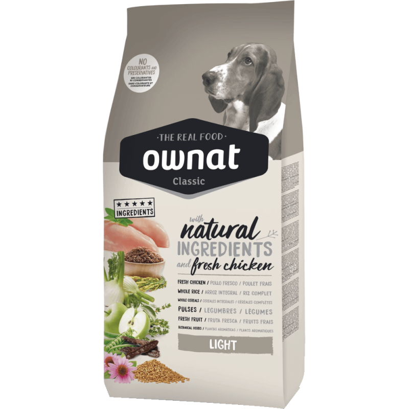 Ownat Classic Dog Adult Light сухой корм полнорационный для контроля веса у взрослых собак 4 кг