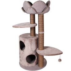 Flamingo Lotus игровой комплекс с когтеточкой для кошек, 48 см х 48 см х 110 см