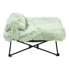 MISOKO&CO Pet bed лежак для собак и кошек, 54x54x20 см, зеленый