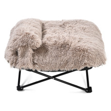 MISOKO&CO Pet bed лежак для собак и кошек, 54x54x20 см, коричневый