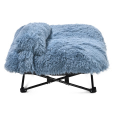 MISOKO&CO Pet bed лежак для собак и кошек, 54x54x20 см, синий