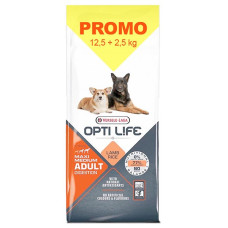 Opti Life Adult Digestion Medium & Max сухой корм с ягненком для собак средних и крупных пород, 12.5 + 2.5 кг