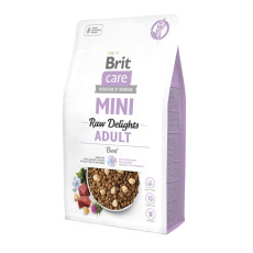 Brit Care Mini Raw Delights Beef сухой корм с говядиной для собак малых пород, 2 кг