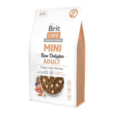 Brit Care Mini Raw Delights Turkey with Shrimp сухий корм з індичкою для собак малих порід, 2 кг