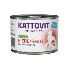 Kattovit Veterinary Niere Renal Turkey влажный корм для котов с заболеваниями почек, 185 гр